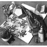 Escher’s “Reptiles,” printed in 1943. / Courtesy of the The Dali