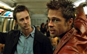 Edward Norton and Brad Pitt in "Fight Club"